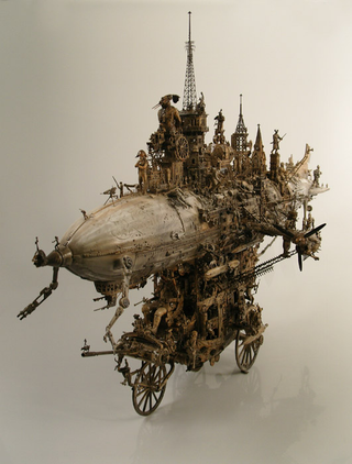 Illustration for article titled Apocalyptic Machine Scultpures are Wonderful in a Morbid, Sinister Sort of Way